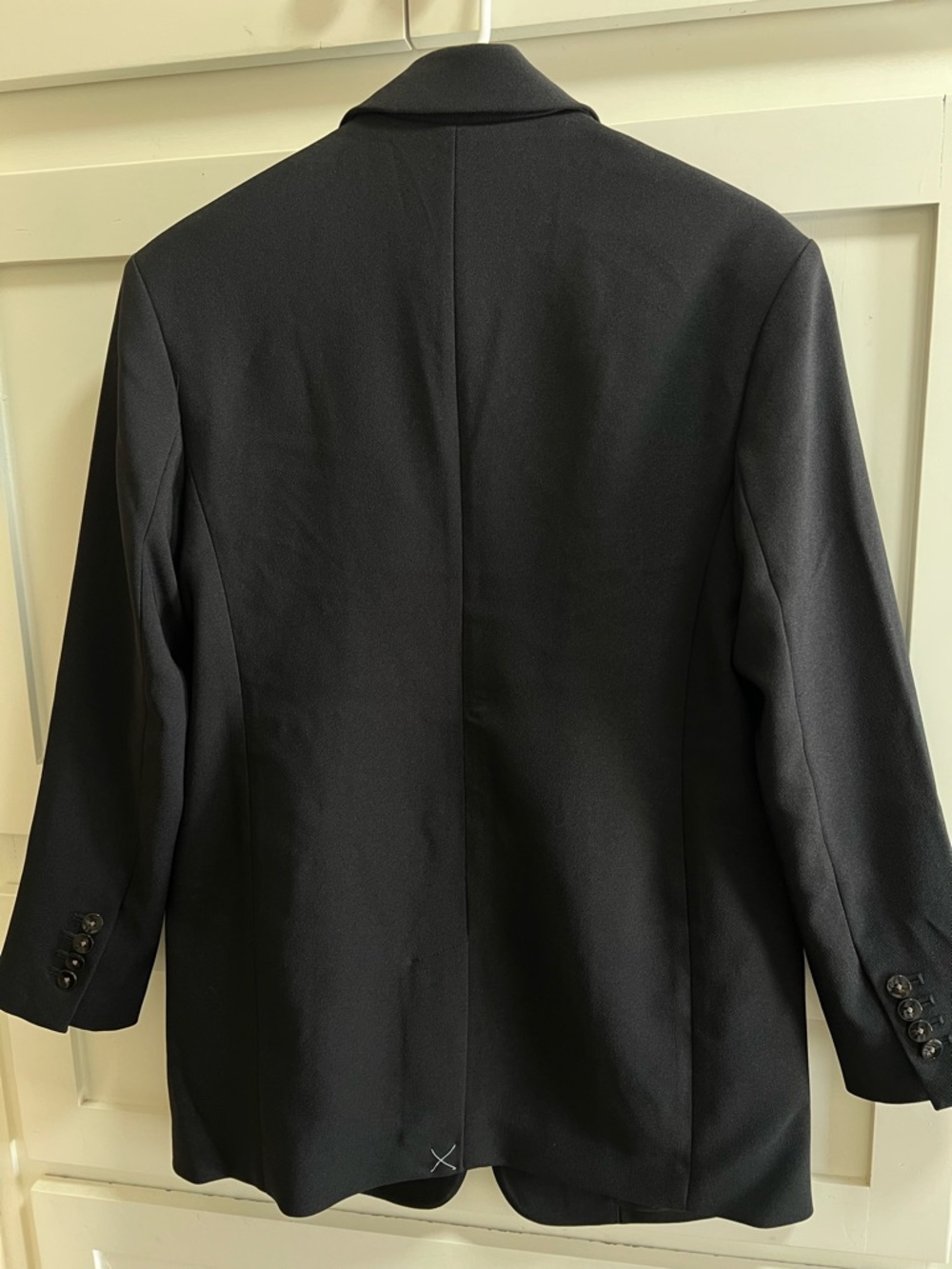 Express Women’s Oversized Black Blazer - Tailored Single-Breasted Jacket - Picture 2 of 2